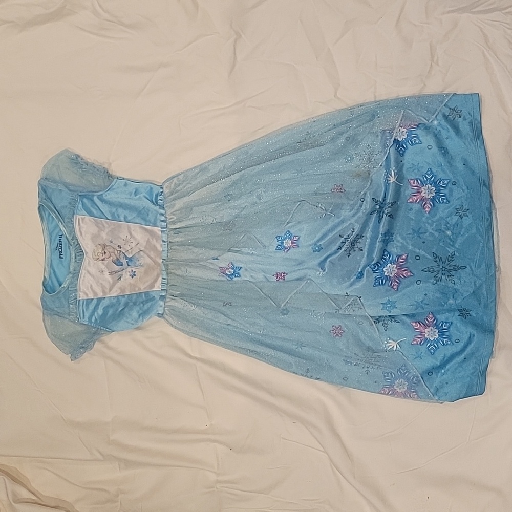 Disney Frozen II Elsa, Frozen 2 Costume, Nightgown, Pajama Dress, Size S